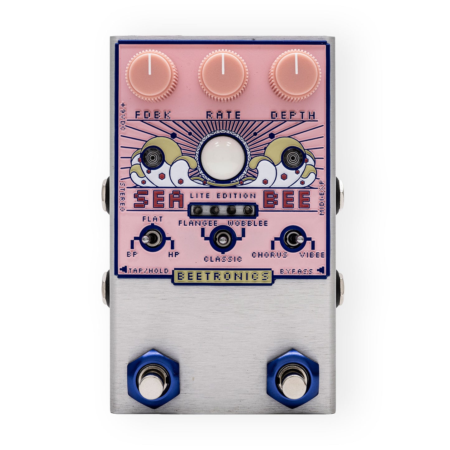 Beetronics Seabee Lite Edition Pink Harmochorus Pedal Effect Pedals