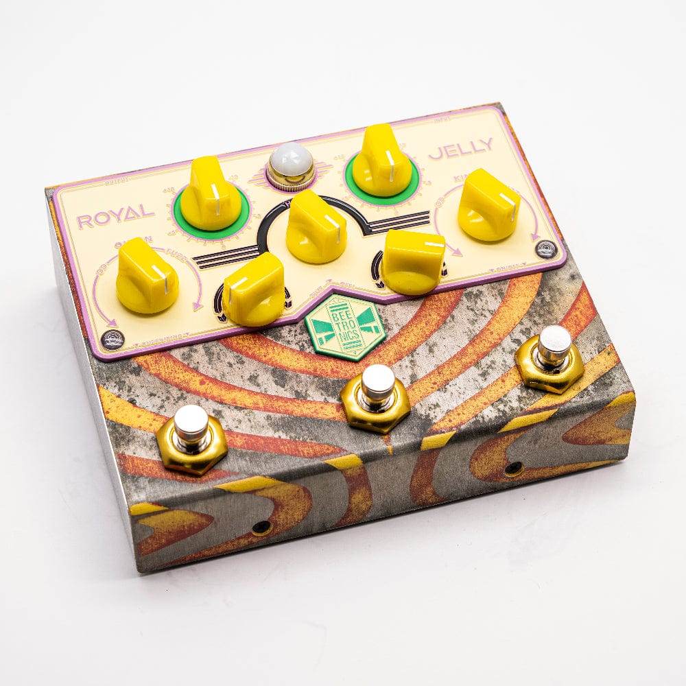 royal jelly pedal Beetronics Custom Shop Royal Jelly Fuzz/OD Pedal – Chicago Music Exchange