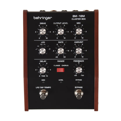 Behringer BM-18M Cluster Box Vintage Analog Cluster Flux Pedal Effects and Pedals / Delay