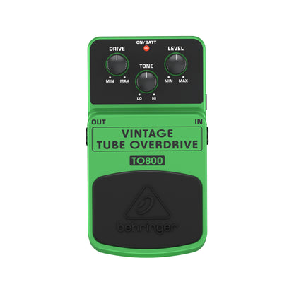 Behringer TO800 Vintage Tube Overdrive Pedal Effects and Pedals / Overdrive and Boost