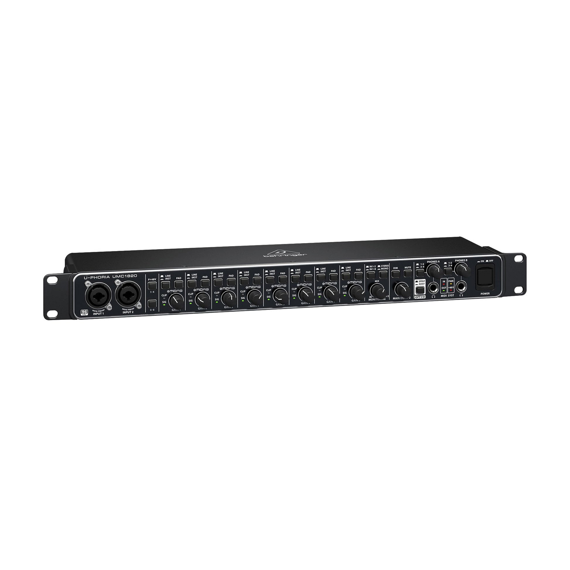 Behringer U-Phoria UMC1820 USB Audio Interface Interfaces