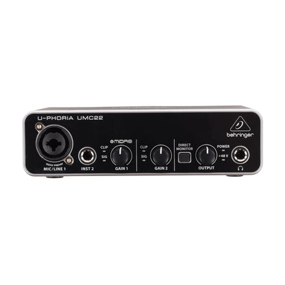 Behringer U-Phoria UMC22 USB Audio Interface Interfaces