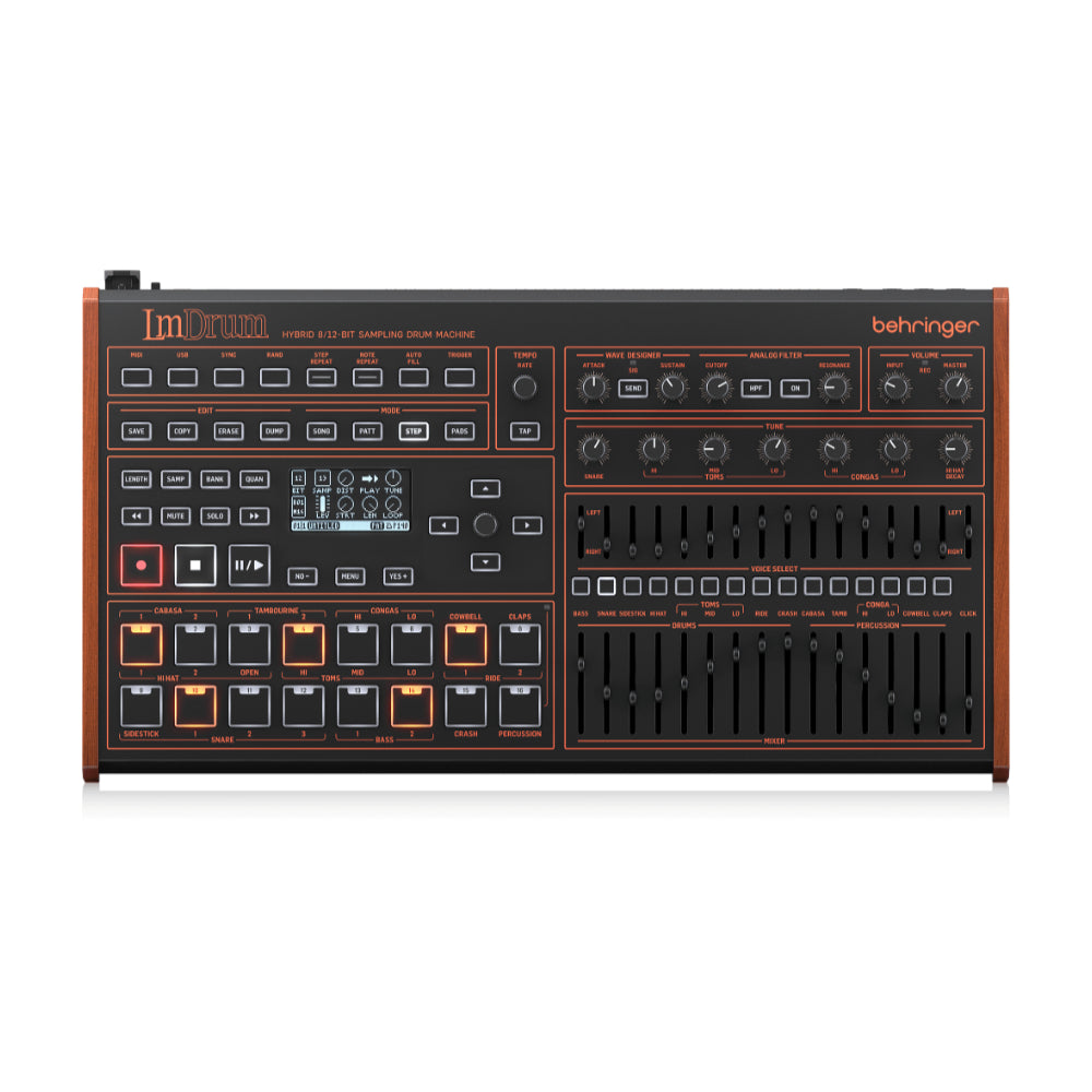 Behringer LM Drum Retro Style Hybrid Sampling Drum Machine Keyboards and Synths / Drum Machines