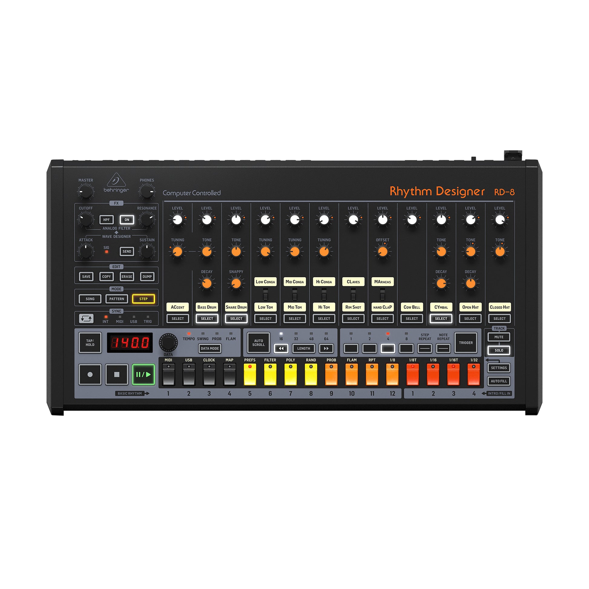 Behringer RD-8 MKII Analog Drum Machine Keyboards and Synths / Drum Machines