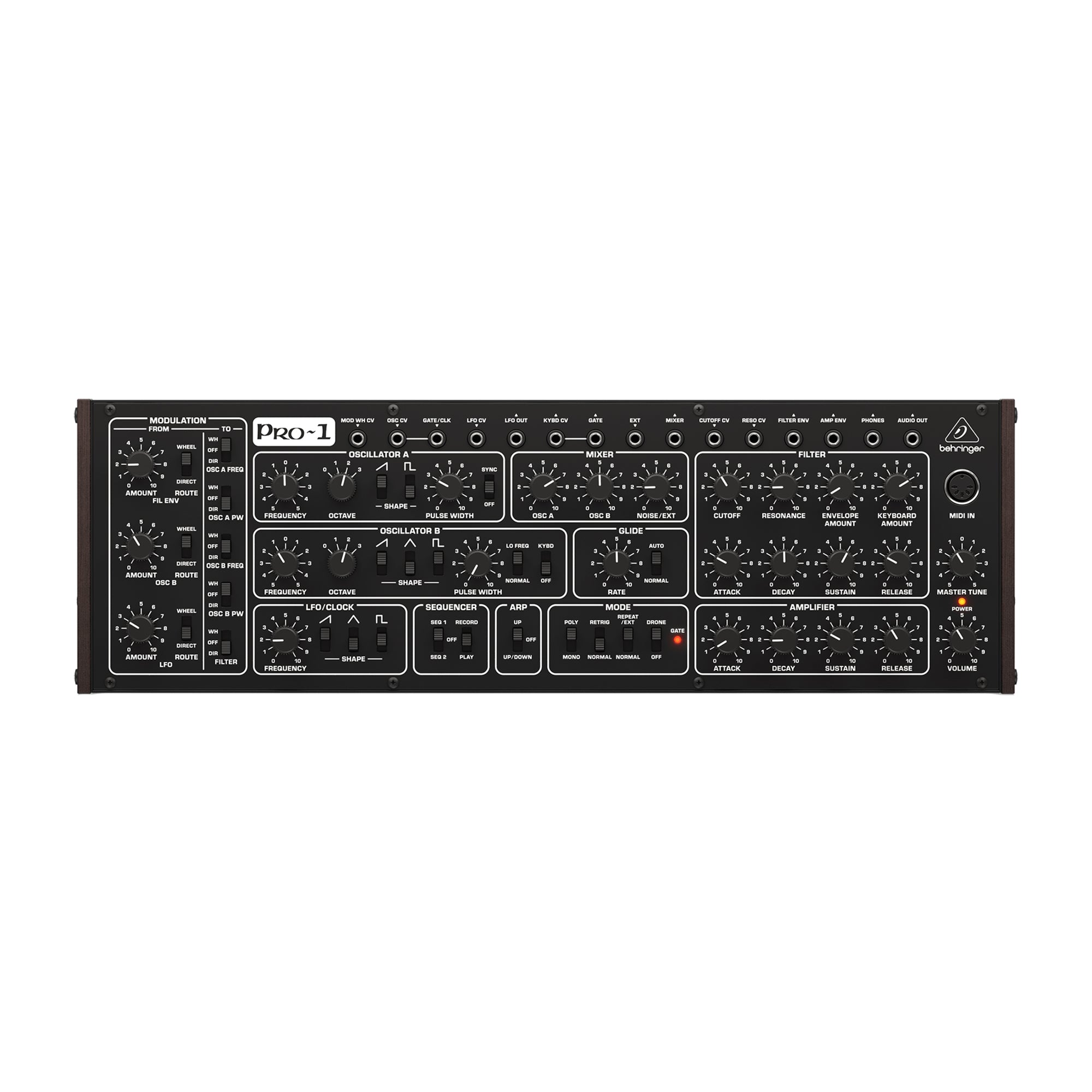 Behringer PRO-1 Monophonic Semi-Modular Analog Desktop Synthesizer Keyboards and Synths / Synths / Digital Synths