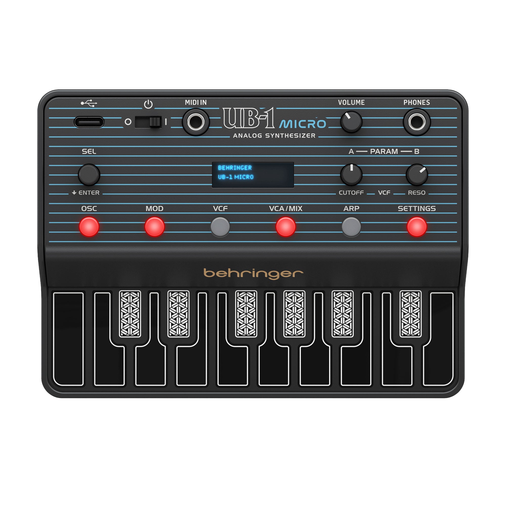 Behringer UB-1 Micro Portable Analog Synthesizer Keyboards and Synths / Workstation Keyboards
