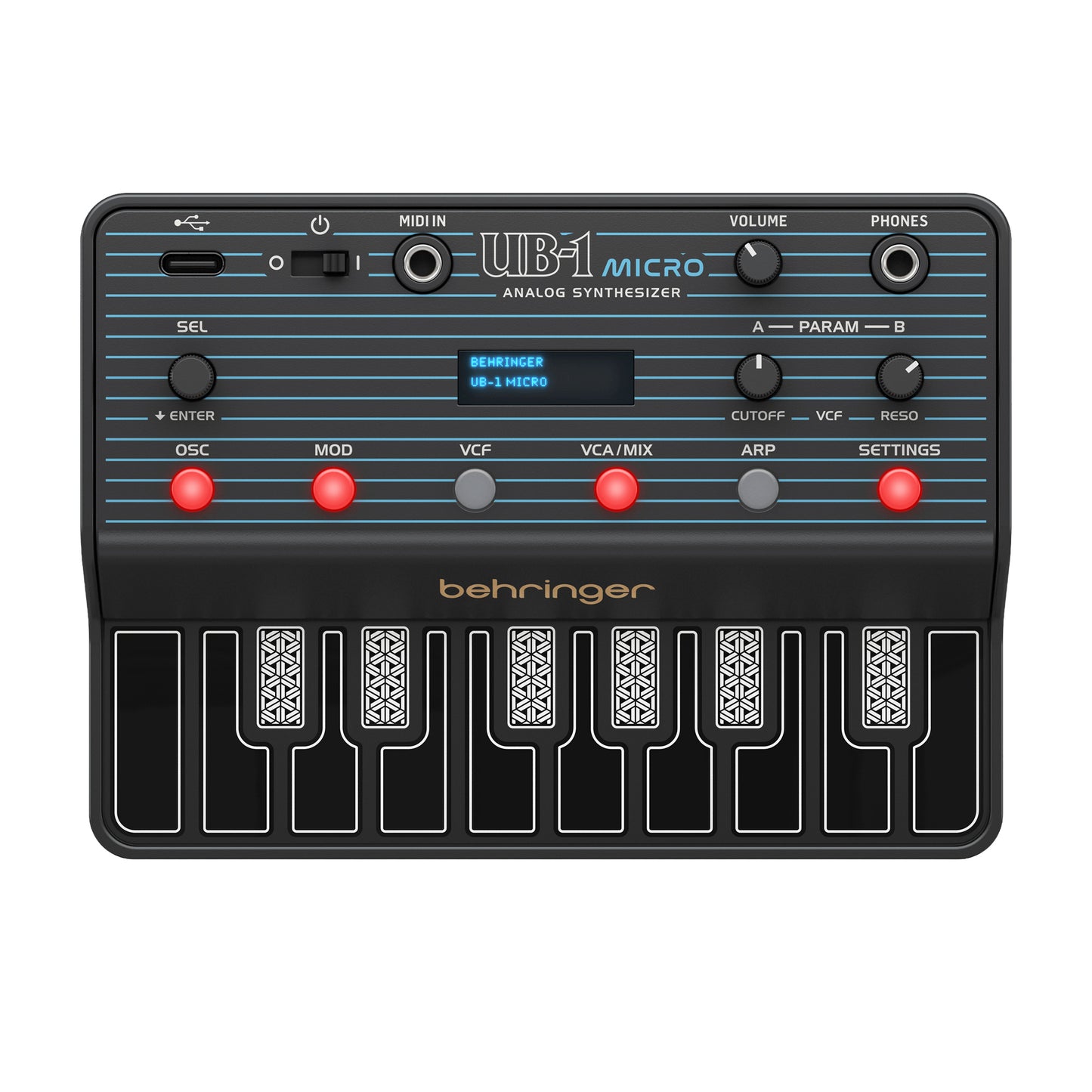 Behringer UB-1 Micro Portable Analog Synthesizer Keyboards and Synths / Workstation Keyboards