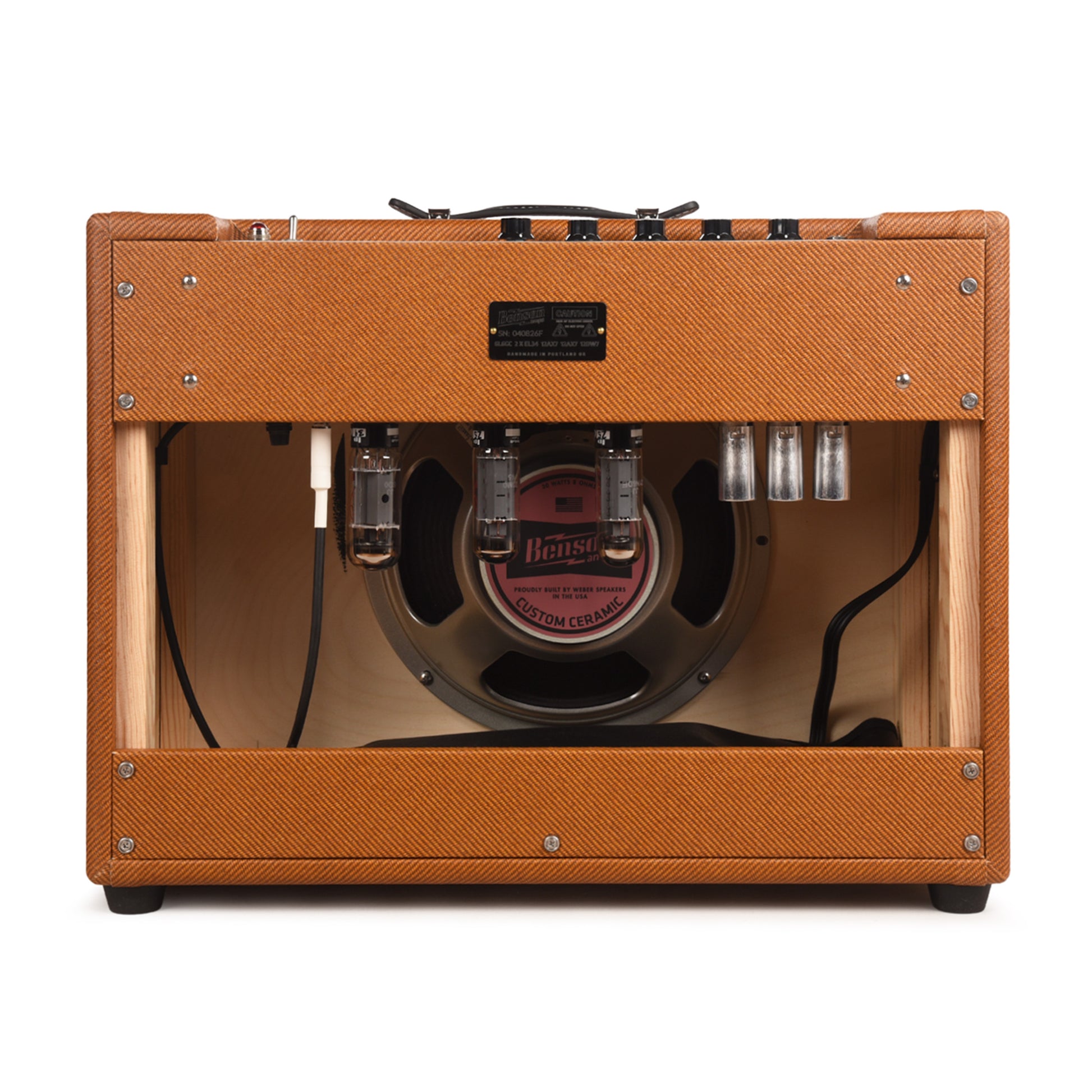 Benson Bellringer 35w 1x12 Combo Amp Tweed w/ Oxblood Grille Amplifiers