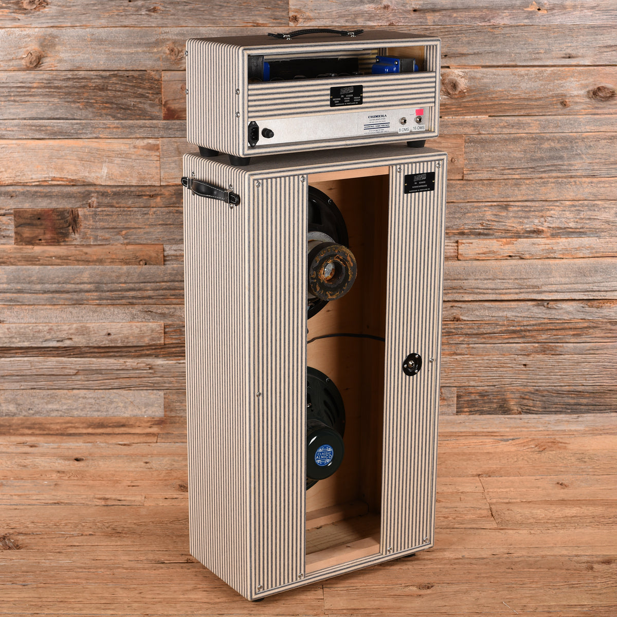 Benson Benson Amps Chimera 30-Watt 2x12" Guitar Amp Half Stack Hickory Stripe Amplifiers