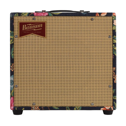 Benson Nathan Junior Reverb 5w 1x10 Combo Amp Navy Blue Floral w/ Wheat Cloth Amplifiers
