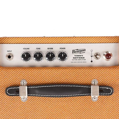 Benson Vinny Reverb 1x10 Combo Amp Tweed w/ Oxblood Grill Amplifiers