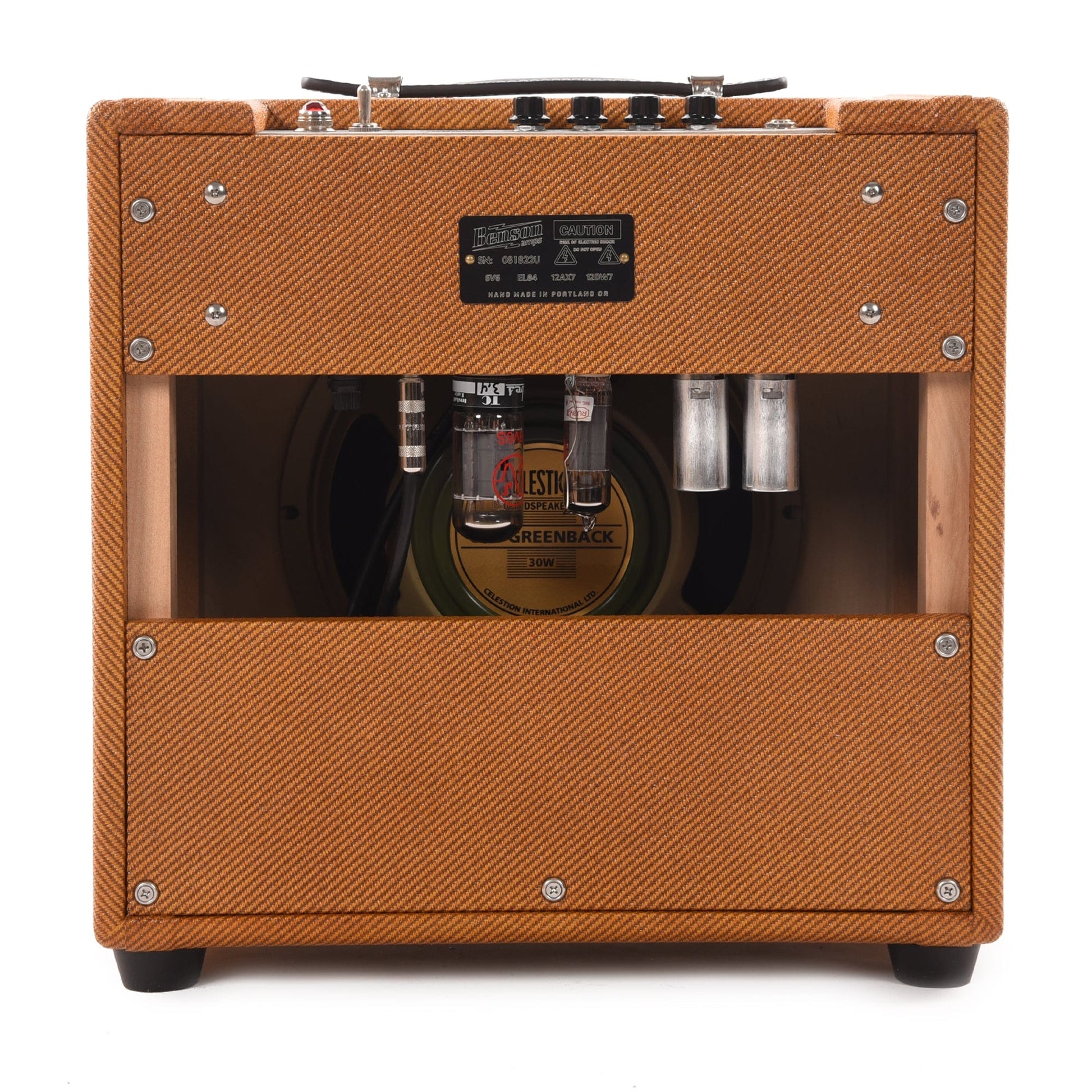 Benson Vinny Reverb 1x10 Combo Amp Tweed w/ Oxblood Grill Amplifiers