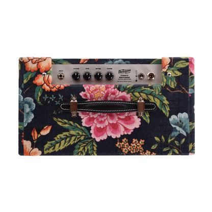 Benson Vinny Reverb 5w 1x10 Combo Amp Navy Blue Floral w/ Wheat Cloth Amplifiers