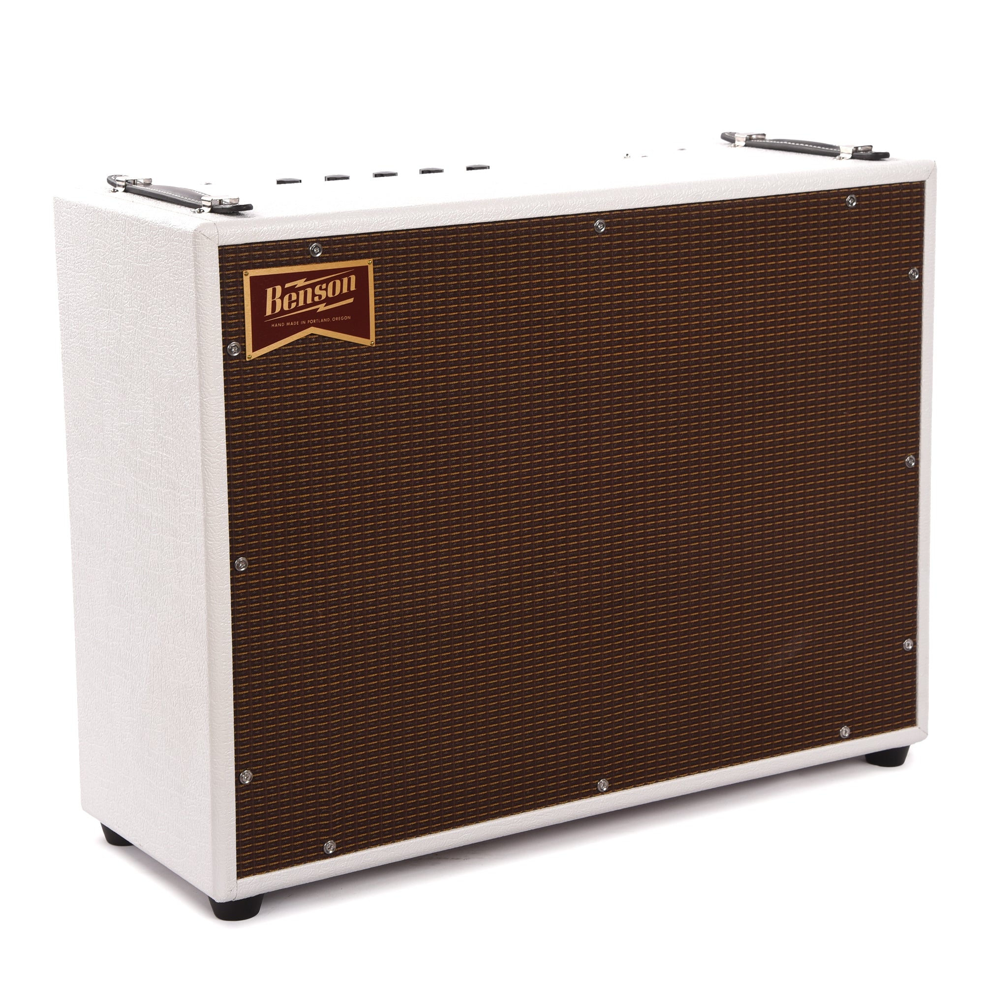 Benson Bellringer 35w 2x12 Combo Amp White w/ Oxblood Grill Amps / Guitar Amps / Guitar Combos