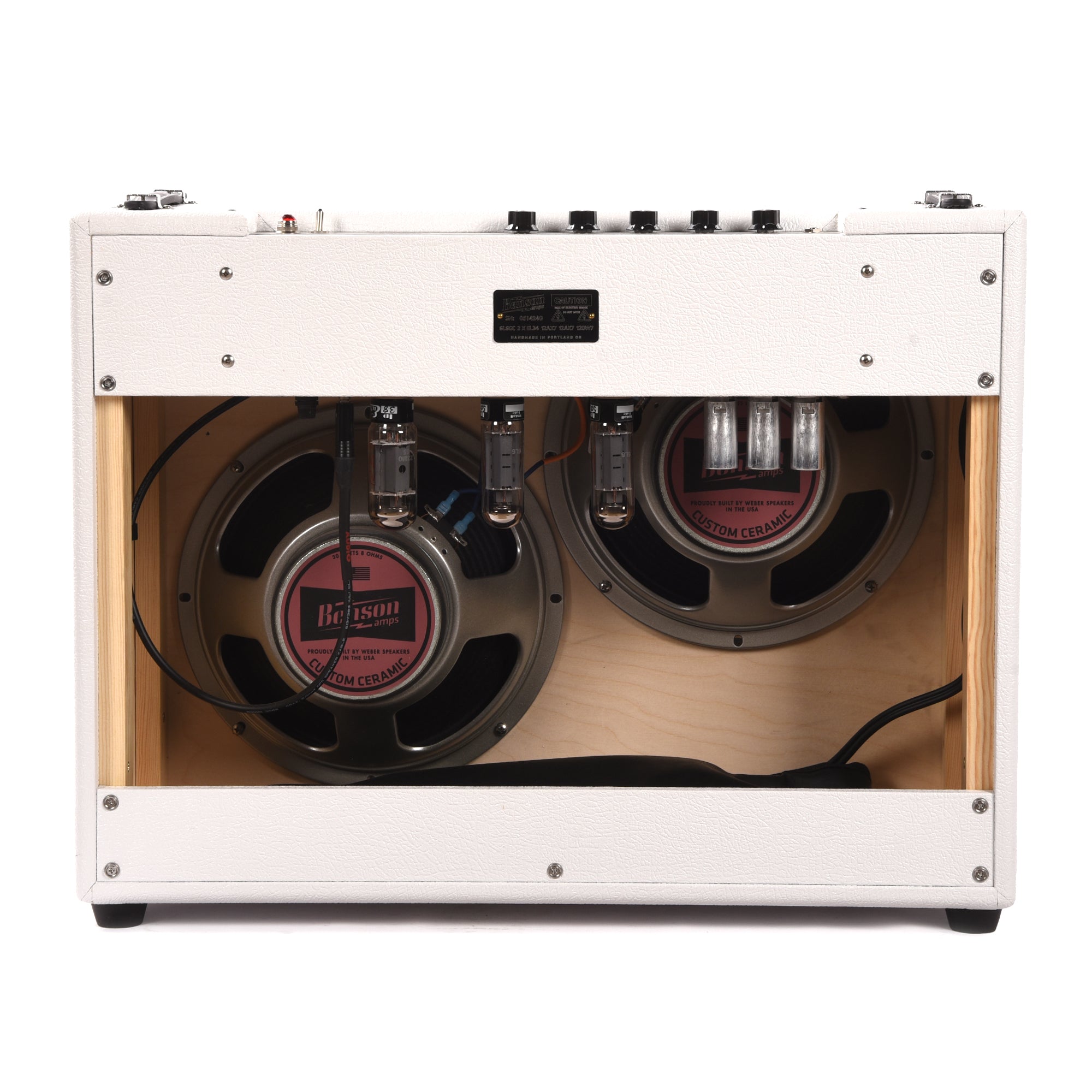 Benson Bellringer 35w 2x12 Combo Amp White w/ Oxblood Grill Amps / Guitar Amps / Guitar Combos