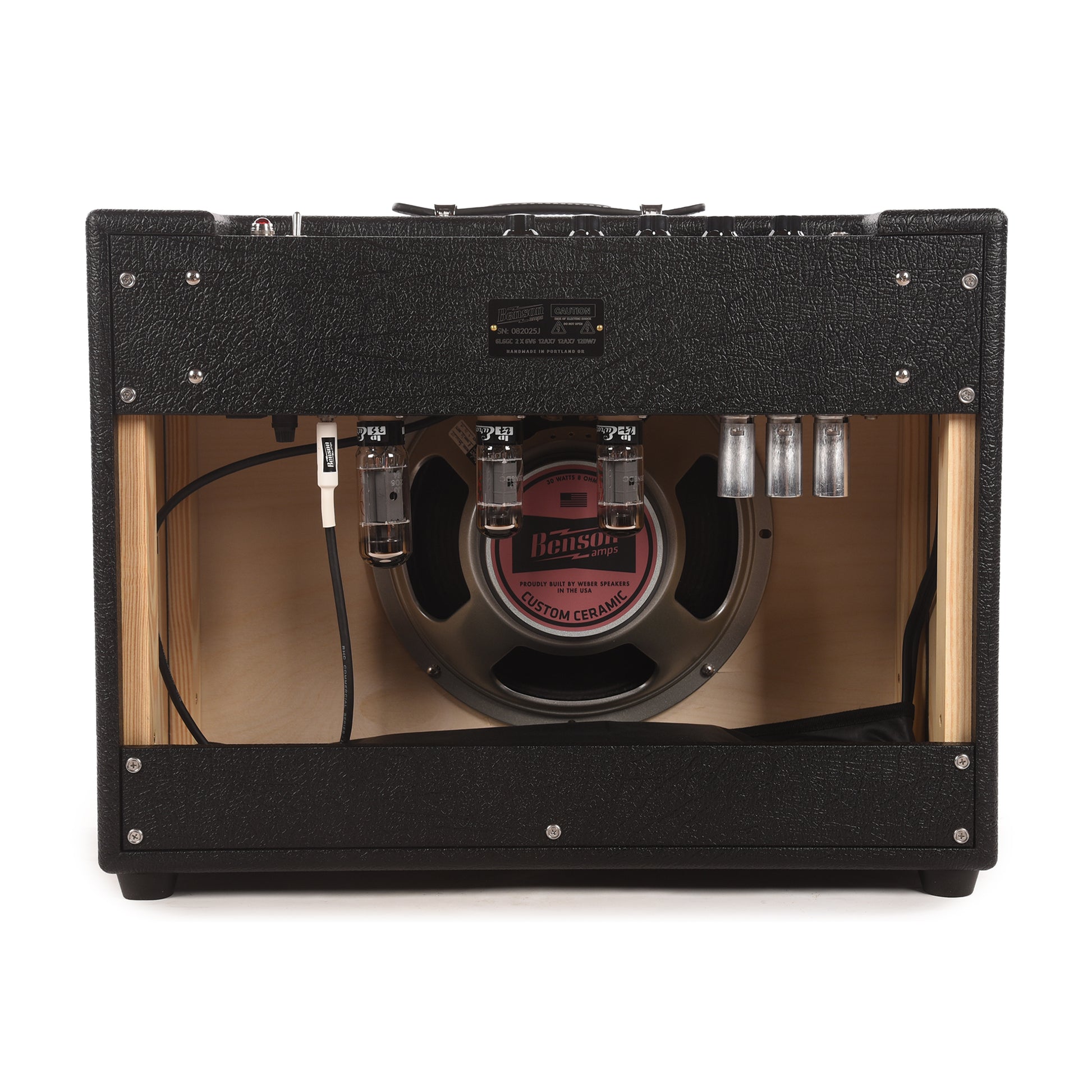 Benson Monarch Reverb Plus 15w 1x12 Combo Amp Black w/ Oxblood Grille Amps / Guitar Amps / Guitar Combos