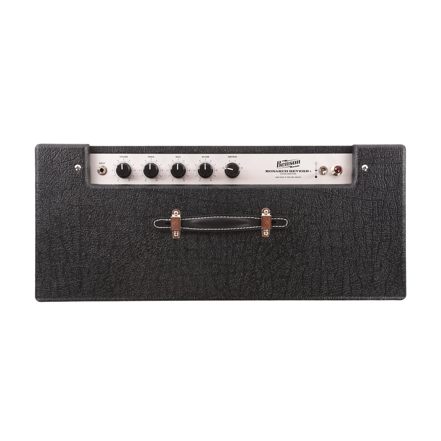 Benson Monarch Reverb Plus 15w 1x12 Combo Amp Black w/ Oxblood Grille Amps / Guitar Amps / Guitar Combos