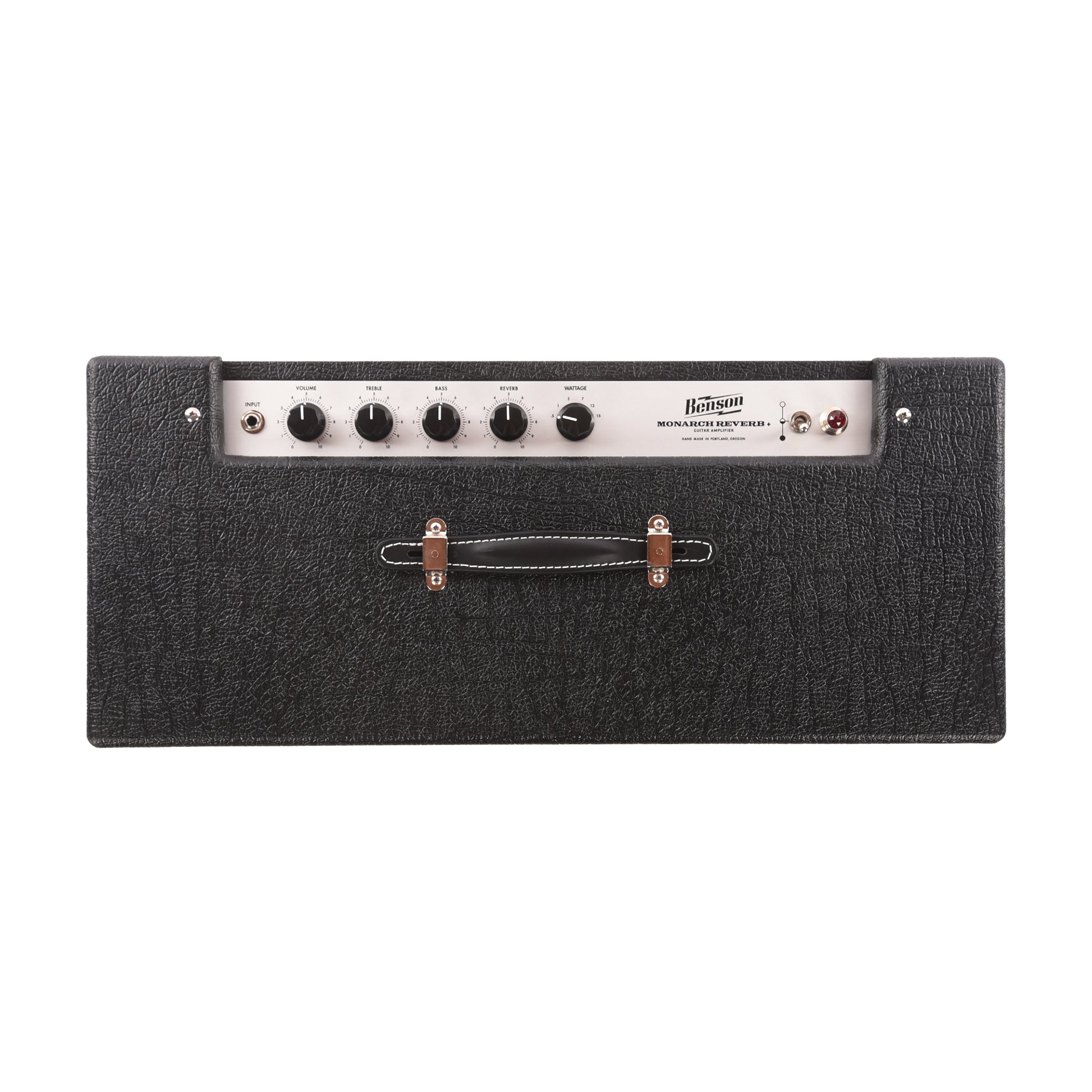 Benson Monarch Reverb Plus 15w 1x12 Combo Amp Black w/ Oxblood Grille Amps / Guitar Amps / Guitar Combos