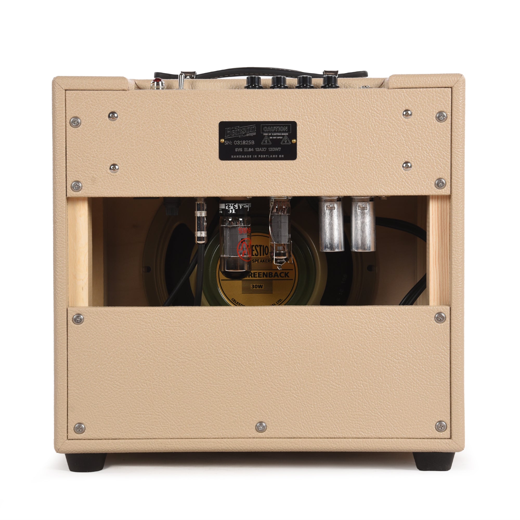 Benson Vinny Reverb 5w 1x10 Combo Amp Blonde w/ Oxblood Grill Amps / Guitar Amps / Guitar Combos