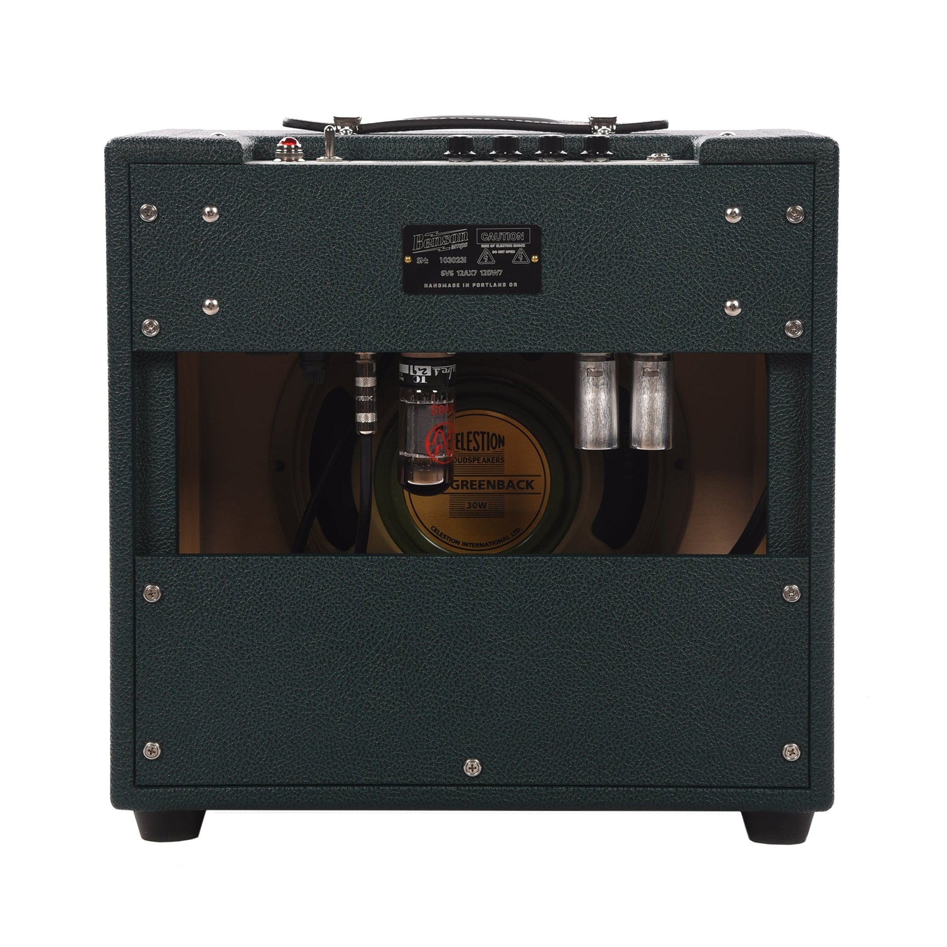 Benson Nathan Junior Reverb 5W 1x10 Combo Amp Green Tolex w/ Checkered Grill Amps / Guitar Combos