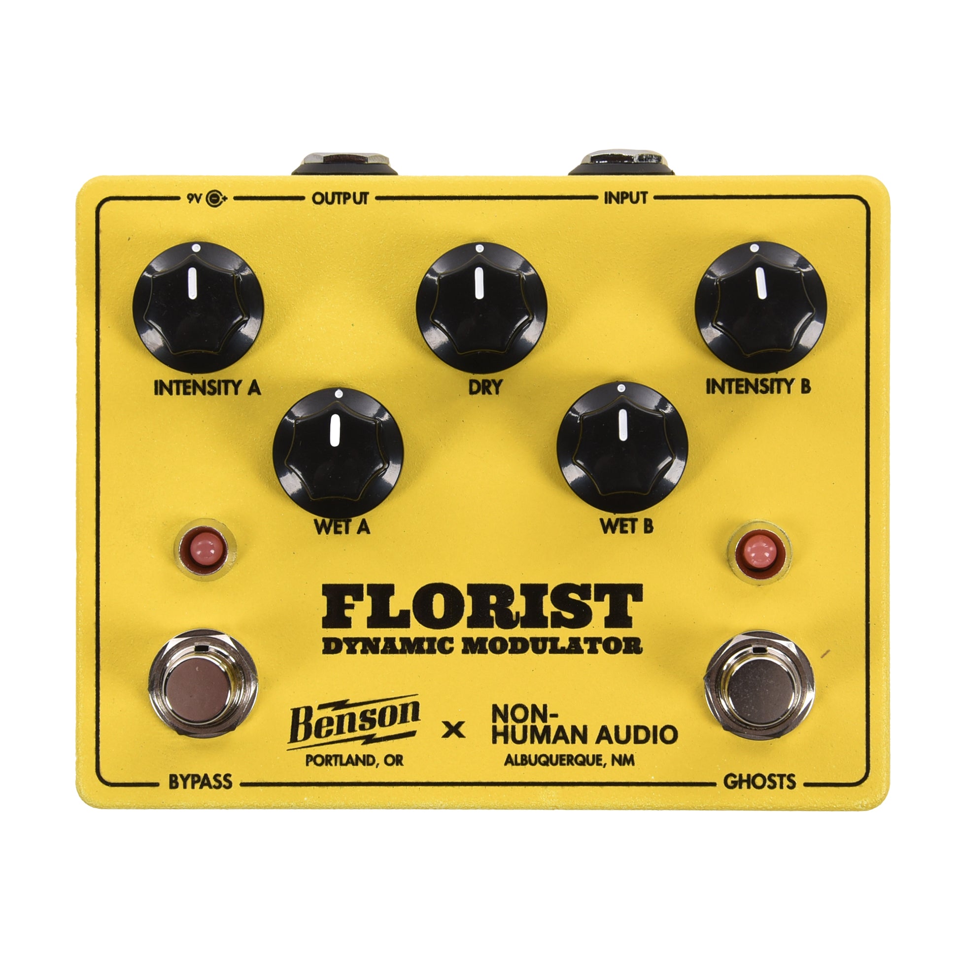 Benson Amps & Non-Human Audio Special Florist Dynamic Modulator Pedal Yellow Effects and Pedals / Delay