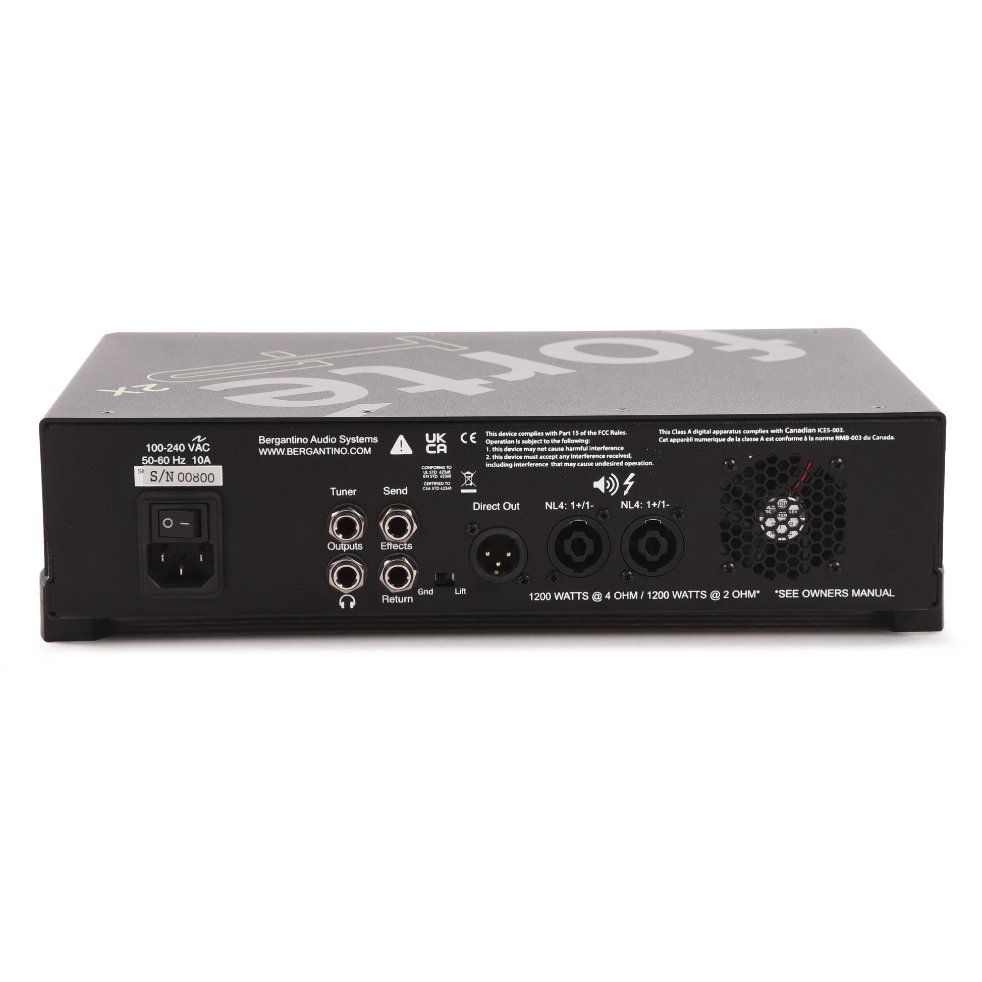 Bergantino Forte HP2X Bass Amplifier Head Amps / Bass Amps / Bass Heads