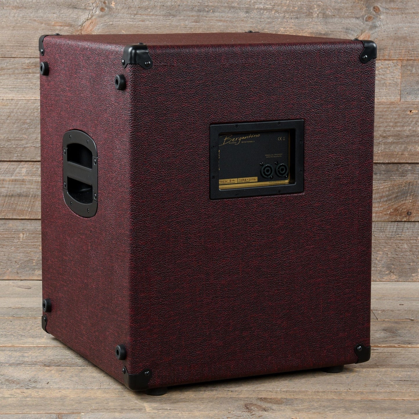 Bergantino Reference II Series 1x15 8 ohm Bass Amp Cabinet Burgundy Amps / Bass Combos