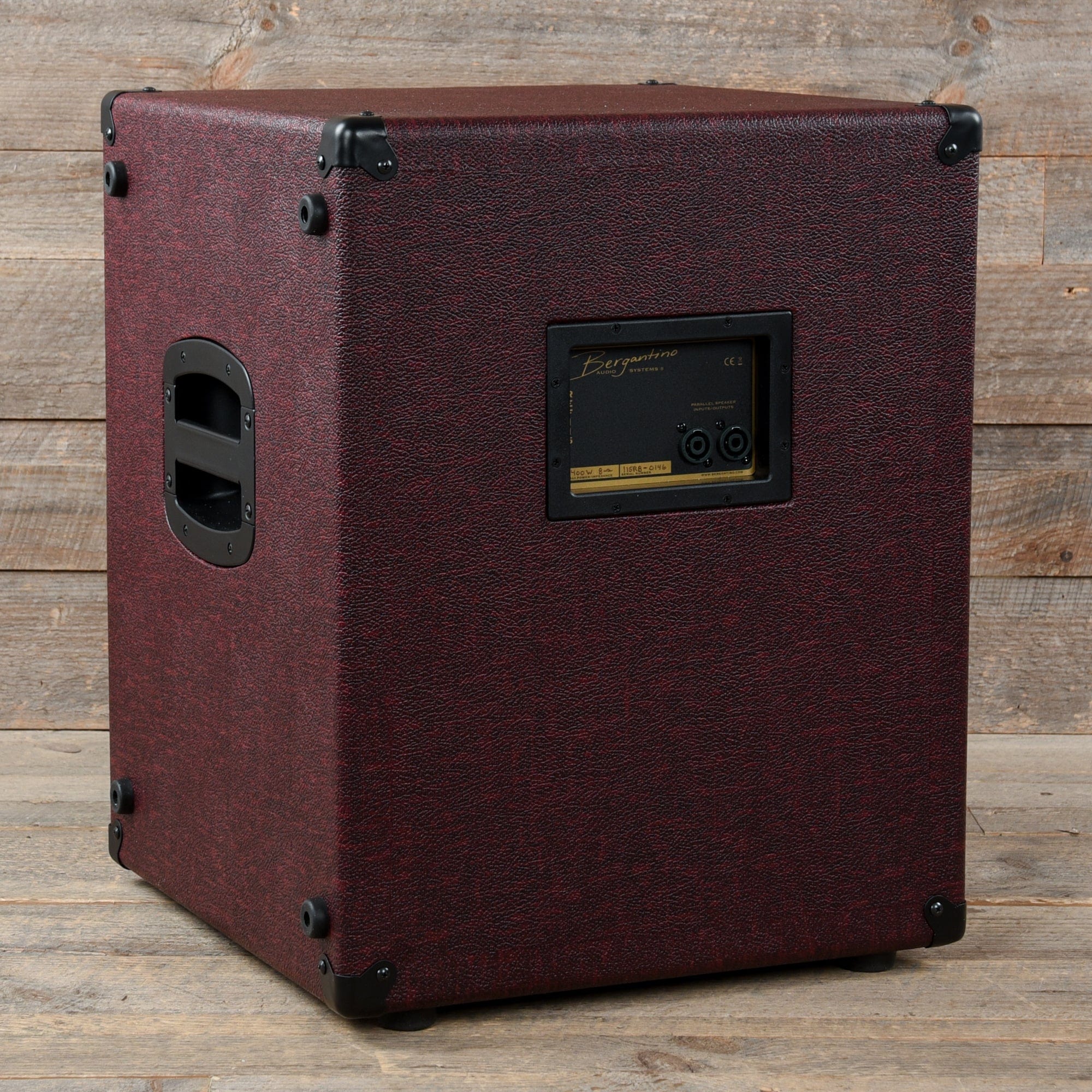 Bergantino Reference II Series 1x15 8 ohm Bass Amp Cabinet Burgundy