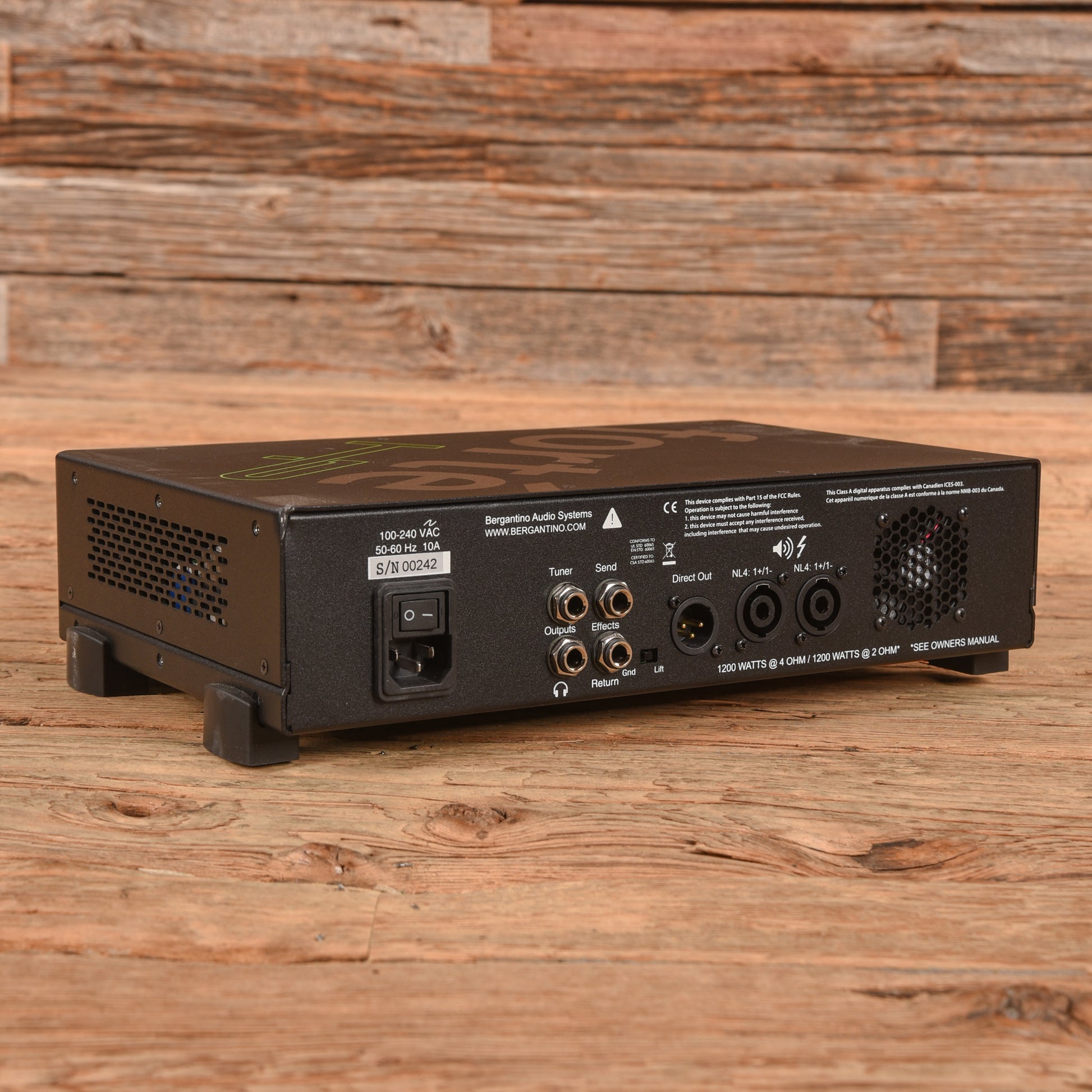 Bergantino Forte HP 1200-Watt Bass Amp Head Amps / Guitar Amps / Guitar Cabinets