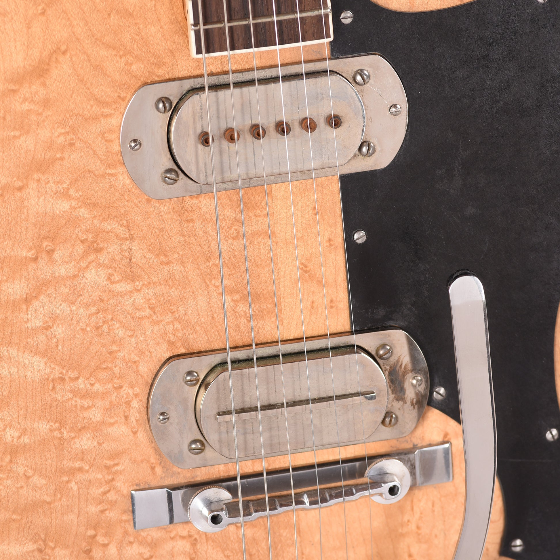BilT P. Bigsby Zaftig Birdseye Maple/Walnut Satin w/Mojo P.A.B. Pickups Electric Guitars / Solid Body