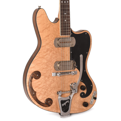 BilT P. Bigsby Zaftig Birdseye Maple/Walnut Satin w/Mojo P.A.B. Pickups Electric Guitars / Solid Body