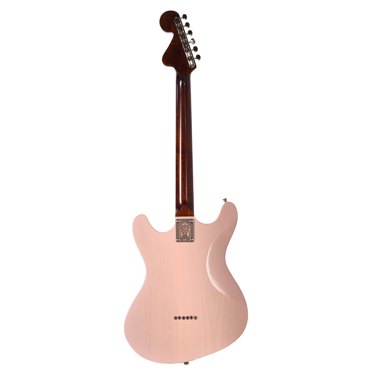 Black Bobbin Flat Iron Transparent Shell Pink w/Lollar Low-Wind Imperials Electric Guitars