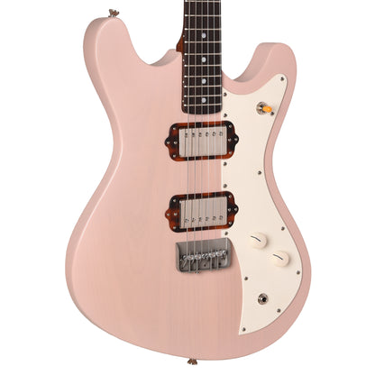 Black Bobbin Flat Iron Transparent Shell Pink w/Lollar Low-Wind Imperials Electric Guitars