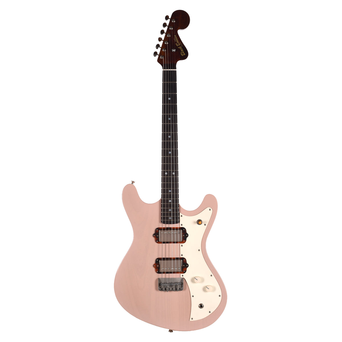 Black Bobbin Flat Iron Transparent Shell Pink w/Lollar Low-Wind Imperials Electric Guitars
