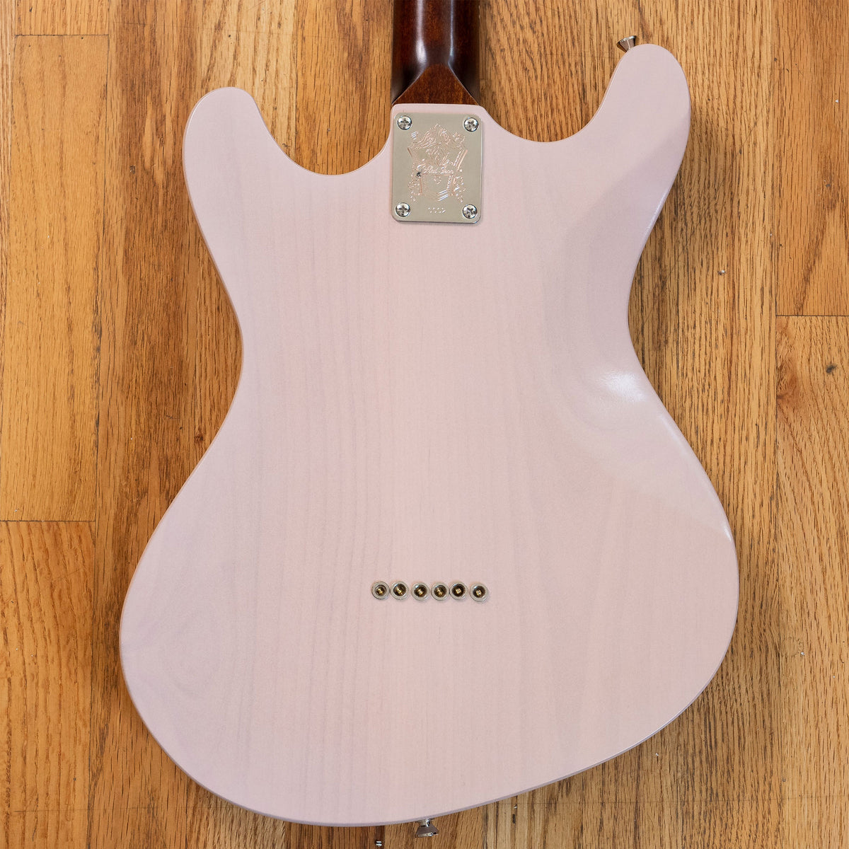 Black Bobbin Flat Iron Transparent Shell Pink w/Lollar Low-Wind Imperials Electric Guitars