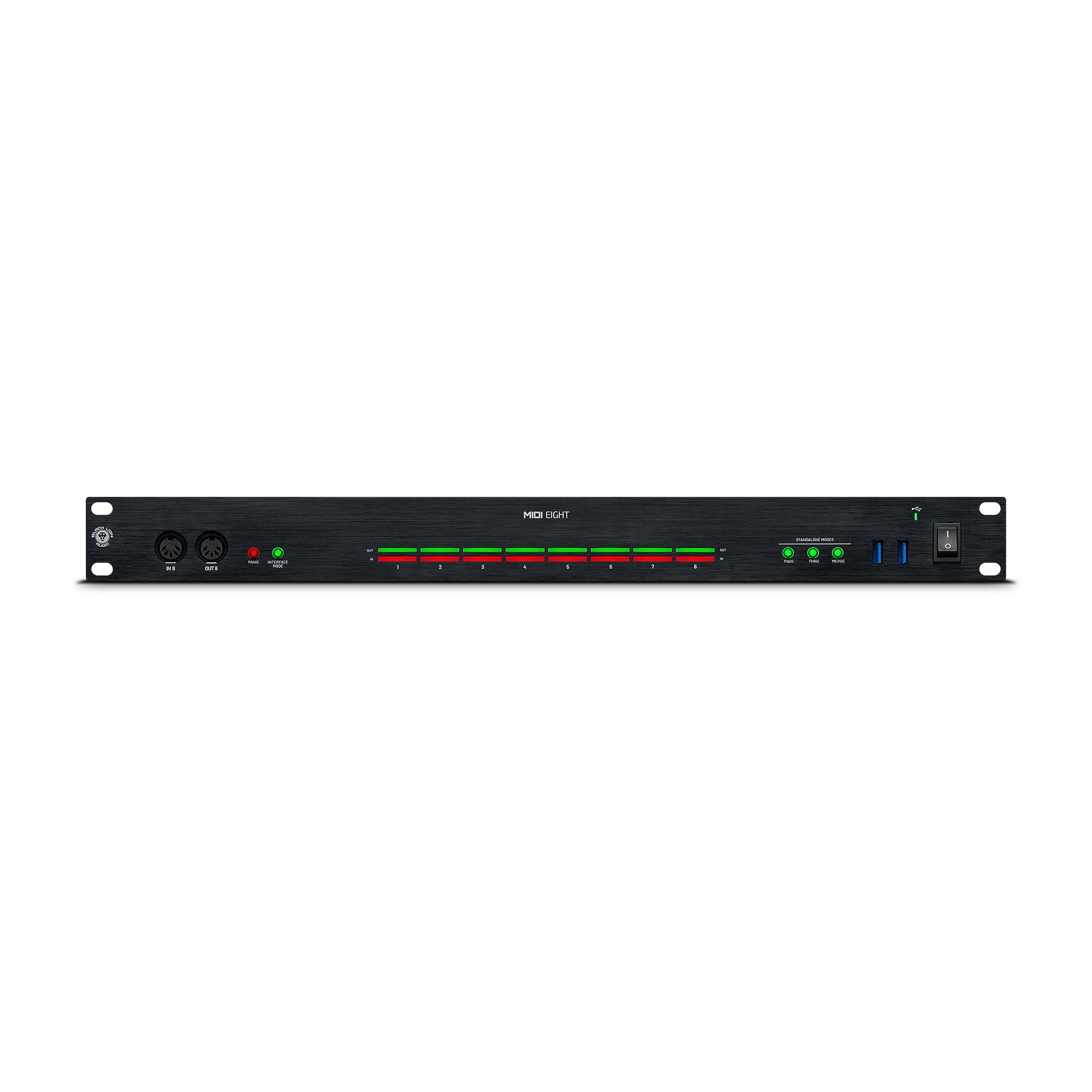 Black Lion Audio MIDI 8 8x8 USB C MIDI Interface Interfaces