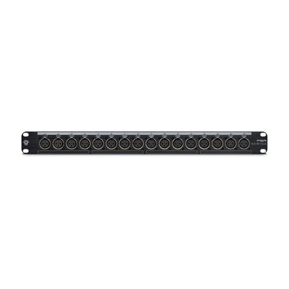Black Lion Audio PBR XLR 16F DSub 16 Point Gold Plated XLR Female Patchbay w/ DSUB Outs Patchbays