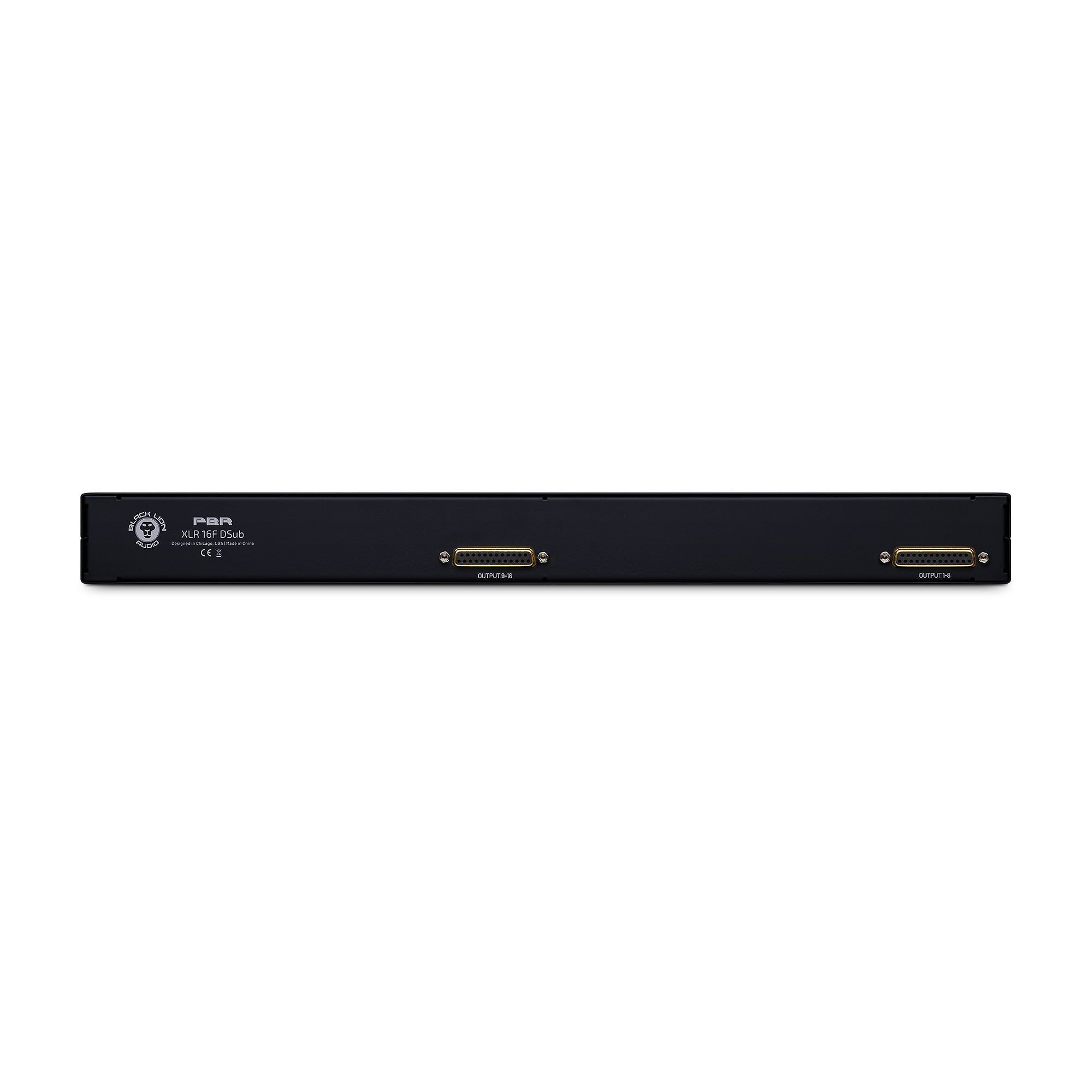 Black Lion Audio PBR XLR 16F DSub 16 Point Gold Plated XLR Female Patchbay w/ DSUB Outs Patchbays