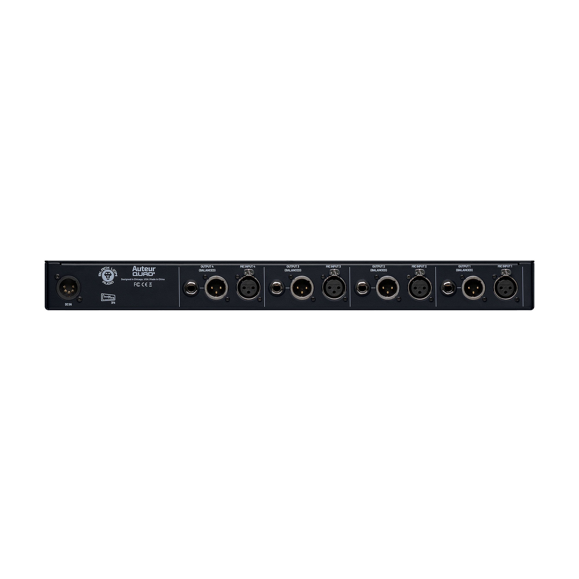 Black Lion Audio Auteur Quad2 4-Channel Rackmount Mic Preamp/DI Pro Audio / Outboard Gear / Microphone Preamps