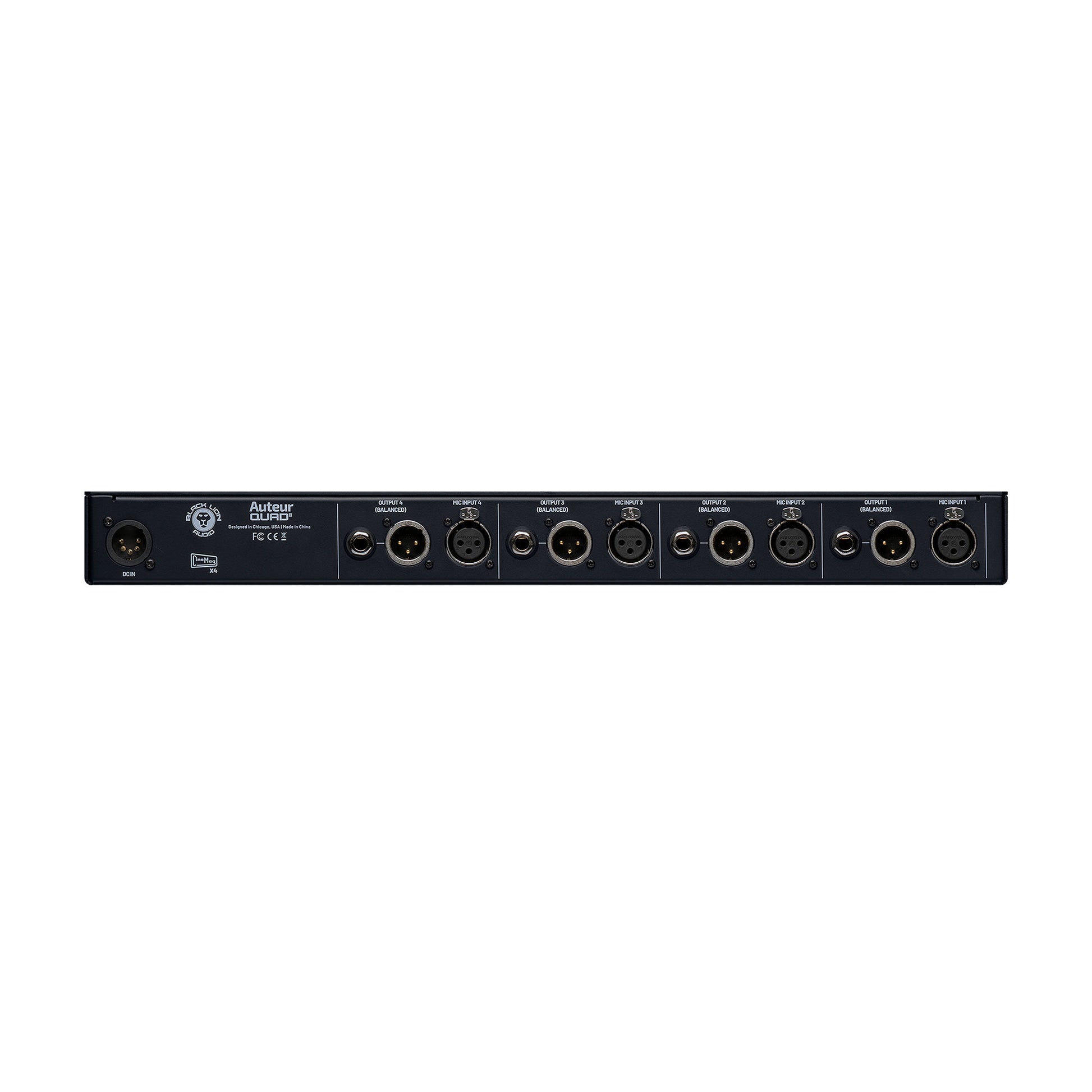 Black Lion Audio Auteur Quad2 4-Channel Rackmount Mic Preamp/DI Pro Audio / Outboard Gear / Microphone Preamps
