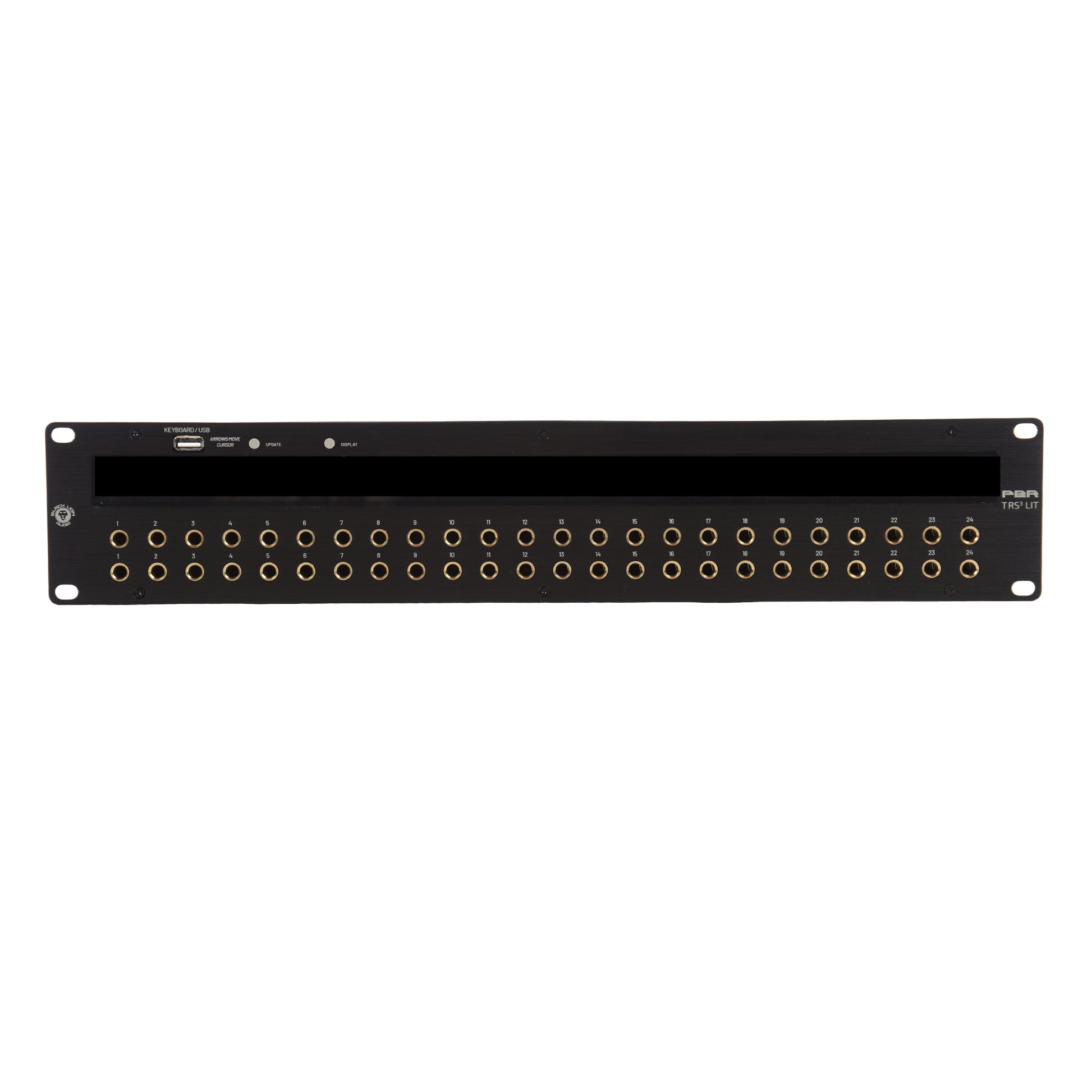 Black Lion Audio PBR TRS3 LIT 48-Point Gold-Plated TRS Patchbay w/ Customizable LED display Pro Audio / Patchbays