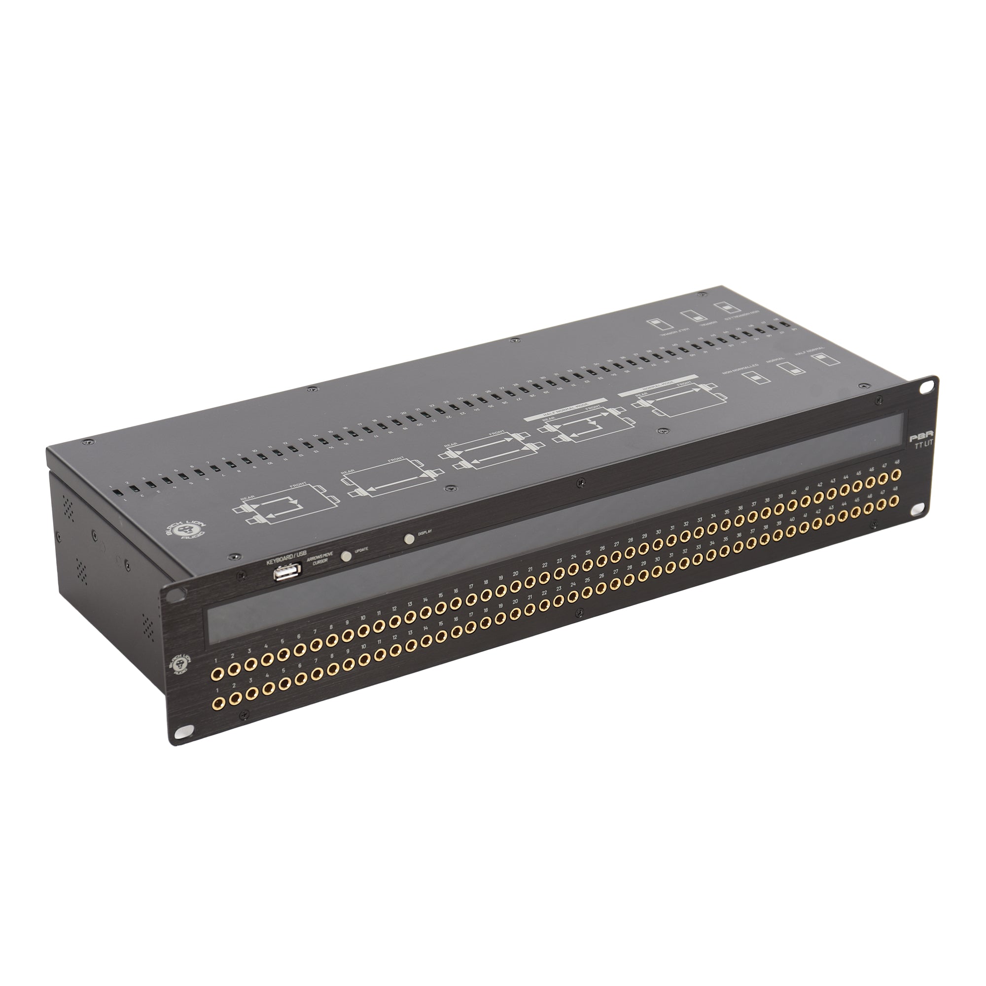 Black Lion Audio PBR TT LIT 96-Point Gold-Plated TT/DB25 Patchbay w/ customizable LED display Pro Audio / Patchbays