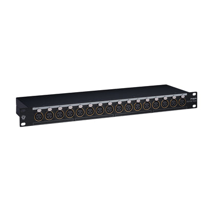 Black Lion Audio PBR XLR 16F DSub 16 Point Gold Plated XLR Female Patchbay w/ DSUB Outs Pro Audio / Patchbays