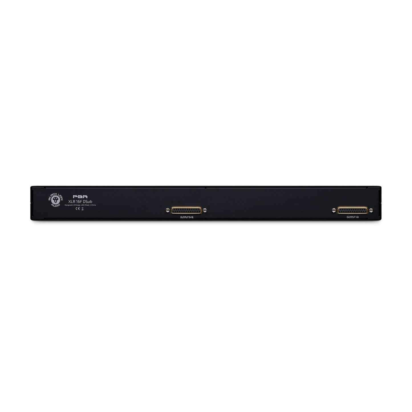 Black Lion Audio PBR XLR 16F DSub 16 Point Gold Plated XLR Female Patchbay w/ DSUB Outs Pro Audio / Patchbays