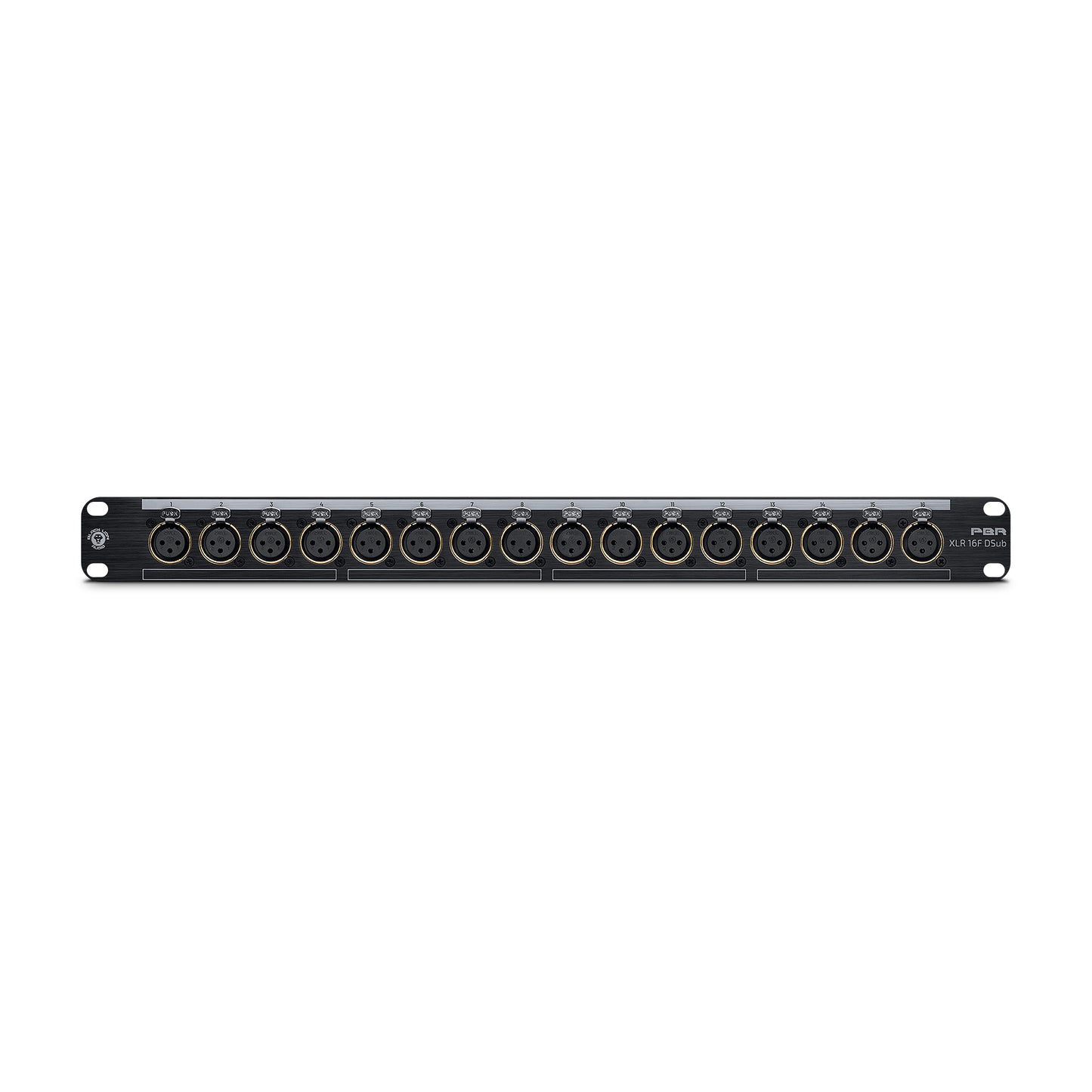 Black Lion Audio PBR XLR 16F DSub 16 Point Gold Plated XLR Female Patchbay w/ DSUB Outs Pro Audio / Patchbays