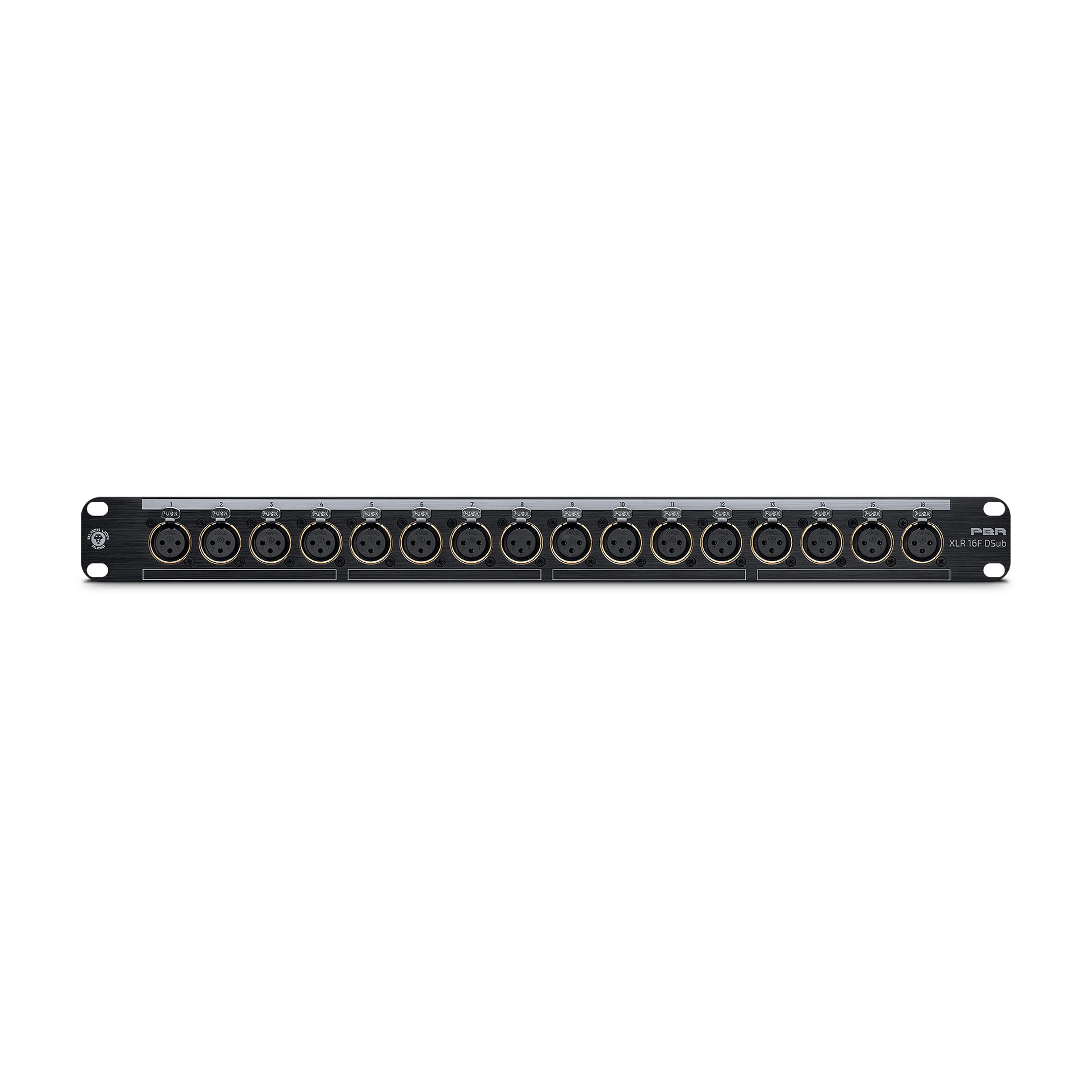 Black Lion Audio PBR XLR 16F DSub 16 Point Gold Plated XLR Female Patchbay w/ DSUB Outs Pro Audio / Patchbays