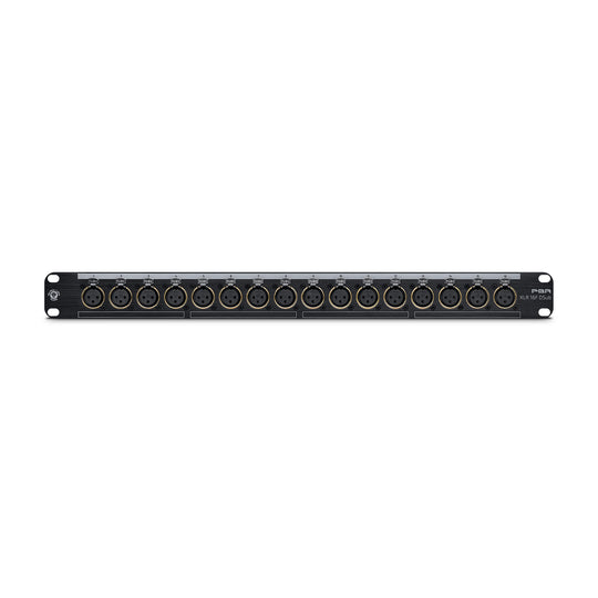Black Lion Audio PBR XLR 16F DSub 16 Point Gold Plated XLR Female Patchbay w/ DSUB Outs Pro Audio / Patchbays