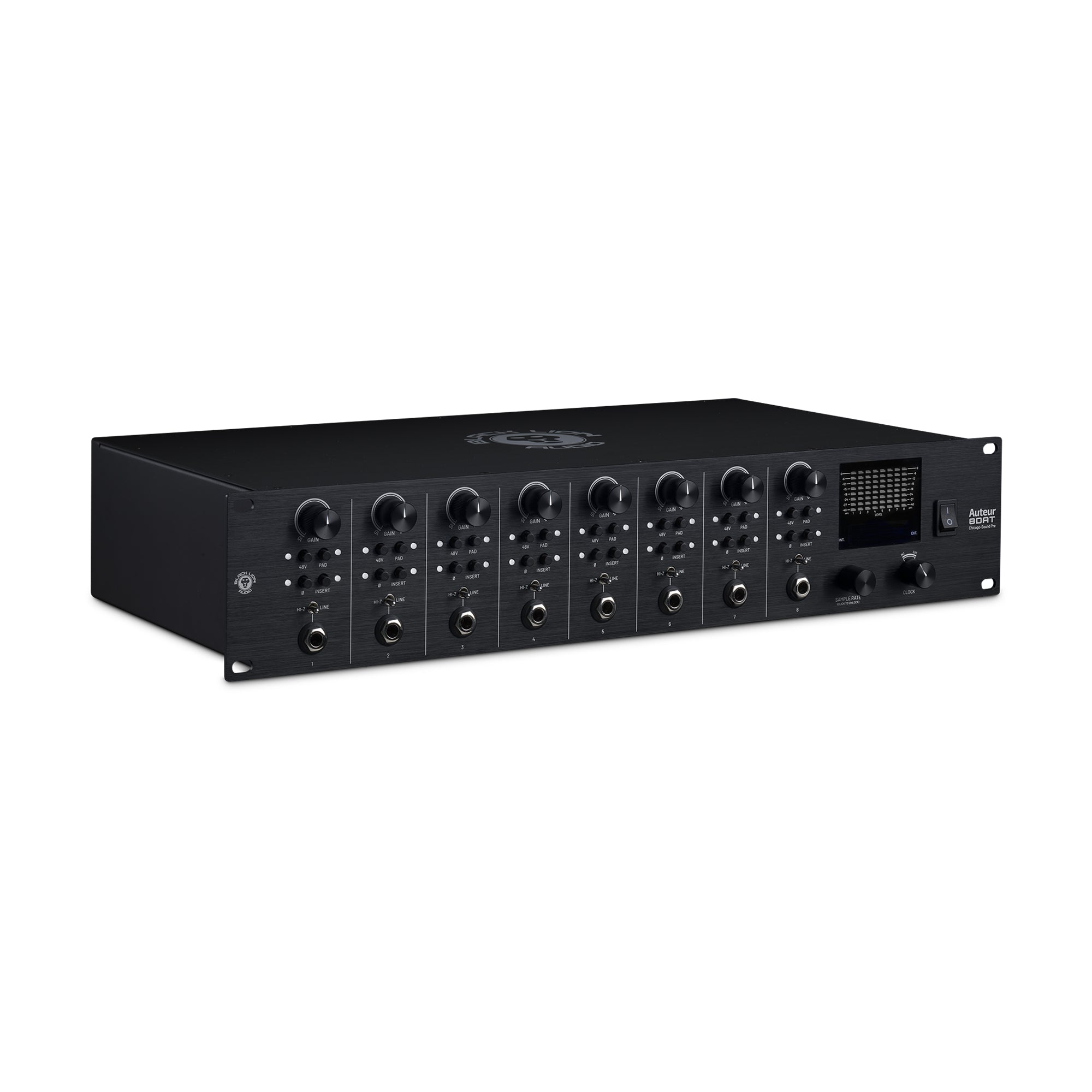 Black Lion Audio Auteur 8DAT 8-channel Auteur Preamp / Word Clock w/ ADAT Signal Processors