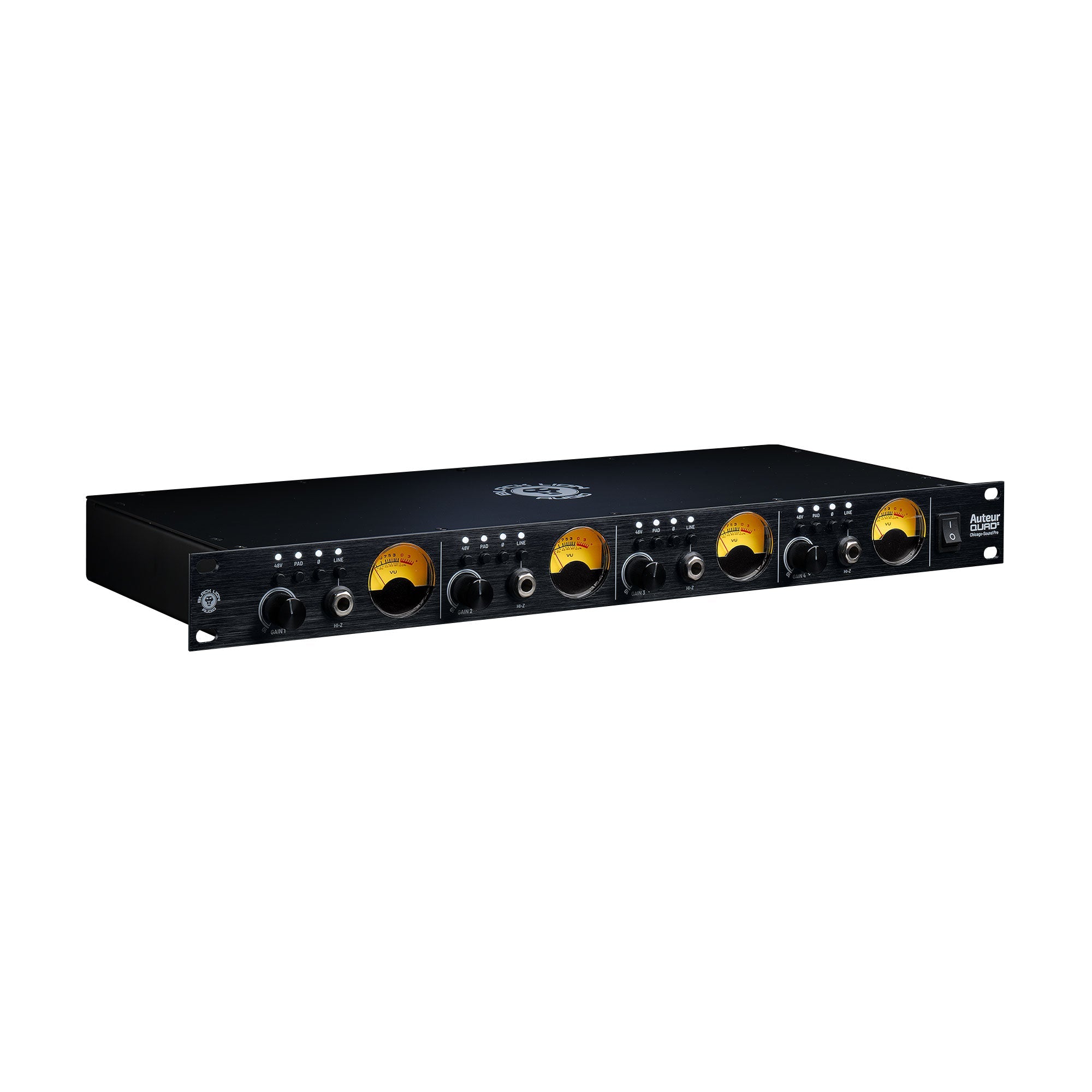 Black Lion Audio Auteur Quad2 4-Channel Rackmount Mic Preamp/DI Signal Processors