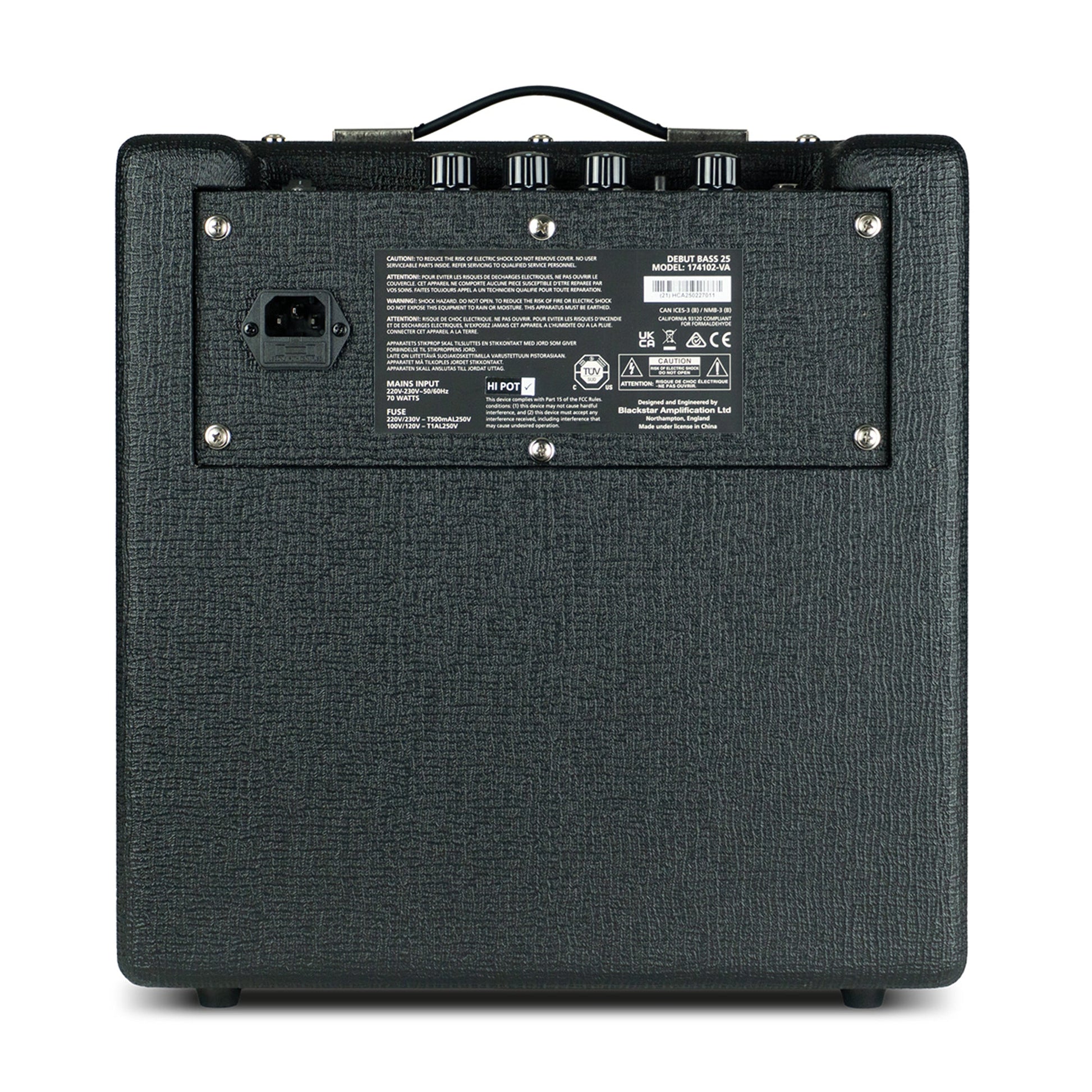 Blackstar Debut Bass 25 25w 1x8 Combo Amp Amplifiers
